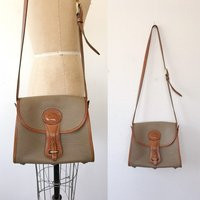 Pebbled Leather Purse/ Dooney & Bourke Bag/ Two Tone Saddle Bag | Etsy (US)