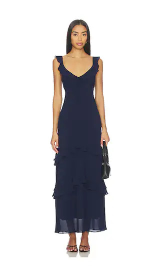 Zosia Dress in Navy | Revolve Clothing (Global)