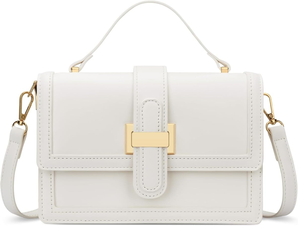 KKXIU Crossbody Bags for Women - Top Handle Purses for Lady, Leather Handbags Shoulder Clutch wit... | Amazon (US)