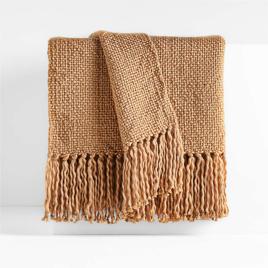 Styles 70"x55" Mineral Throw Blanket + Reviews | Crate & Barrel | Crate & Barrel