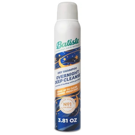 Batiste Overnight Deep Cleanse Dry Shampoo, Wake up to Beautiful Hair, 3.81 oz | Walmart (US)