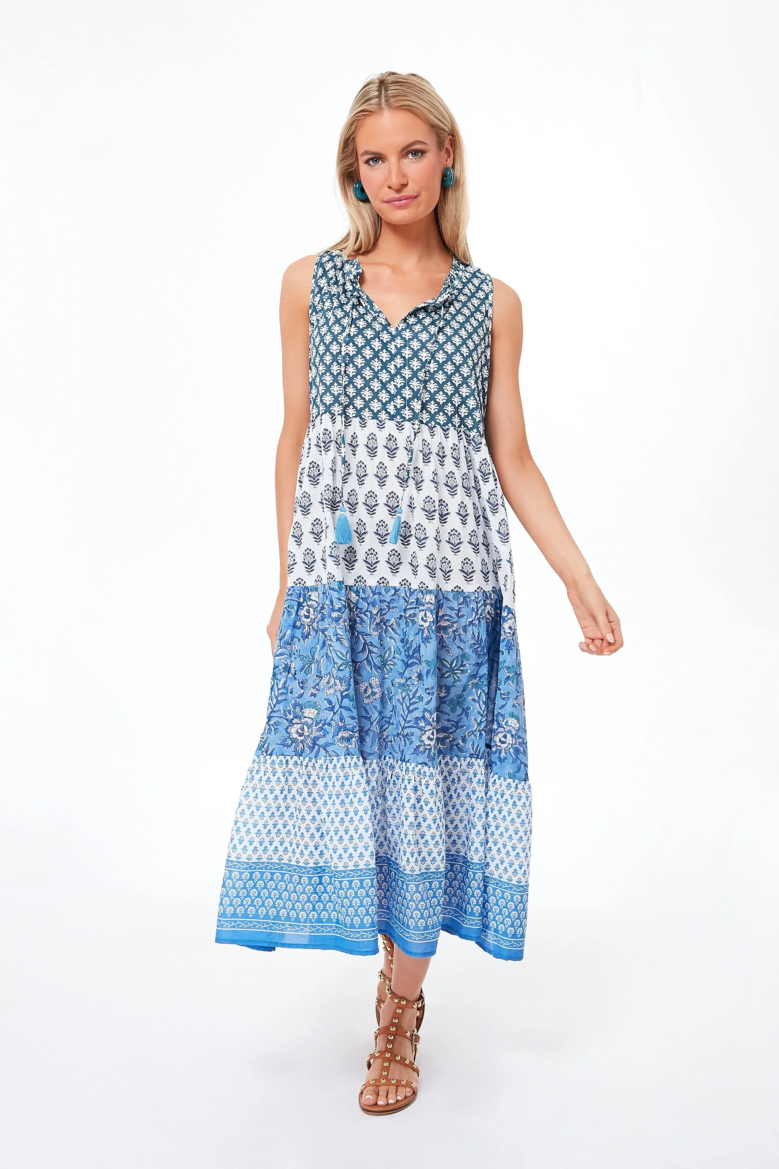 Bahama Blue Salty Paloma Caftan | Tuckernuck (US)