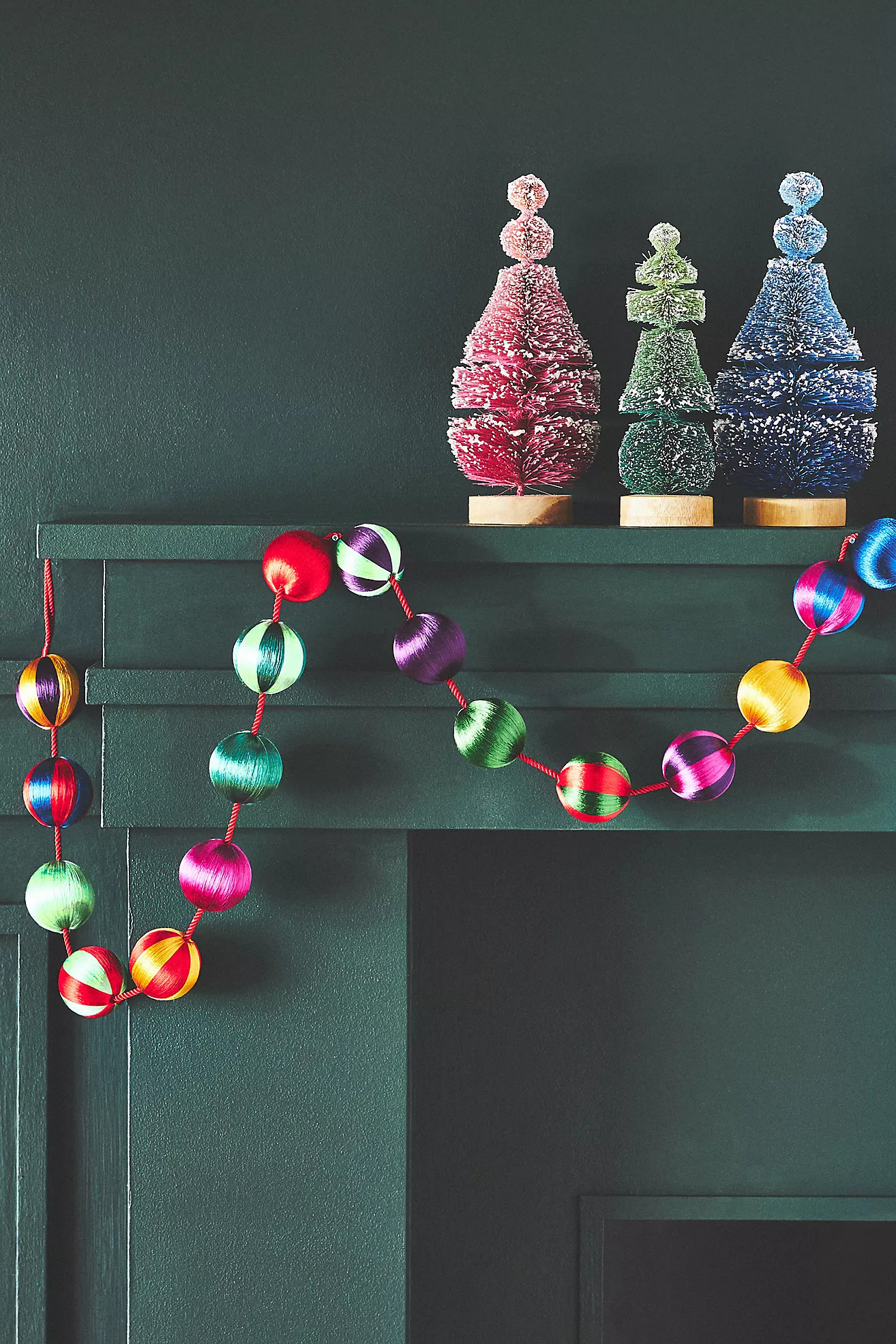 Corded Stripe Ball Garland | Anthropologie (US)