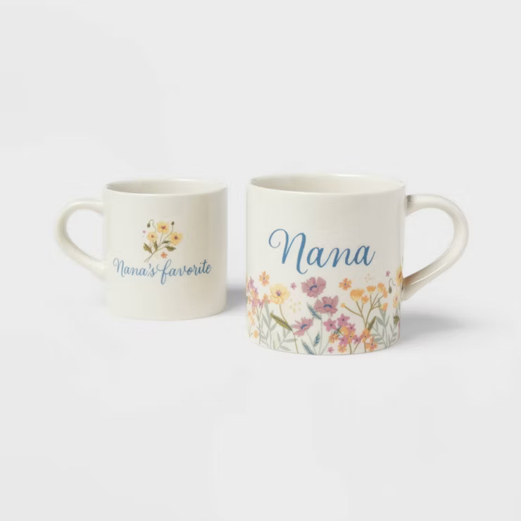 16oz 'Nana' Mug and 10oz 'Nana's Favorite' Mini Mug White - Threshold™ | Target