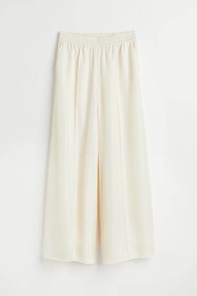 Lined Satin Pants with Creases | H&M (US + CA)