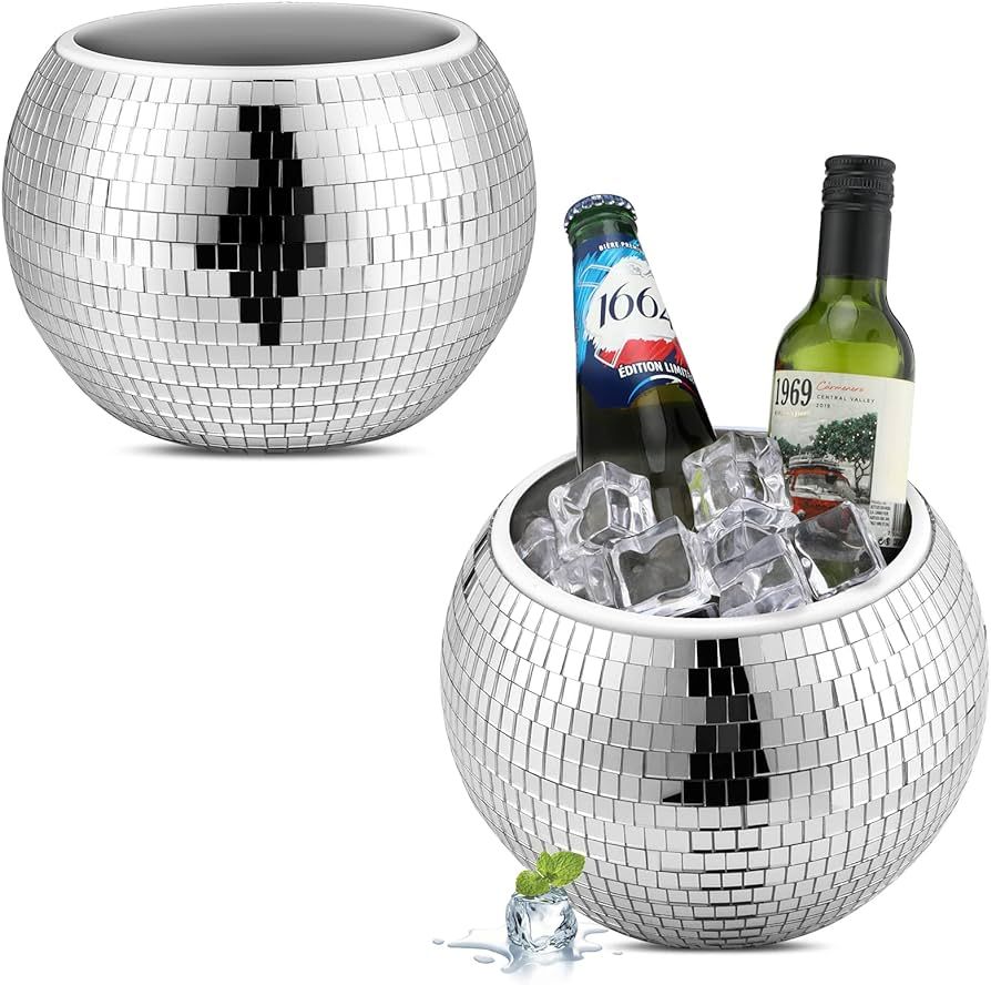 Tanlade Disco Ice Bucket Ice Storage Disco Ball Container Disco Decor Retro Party Accessories Dis... | Amazon (US)