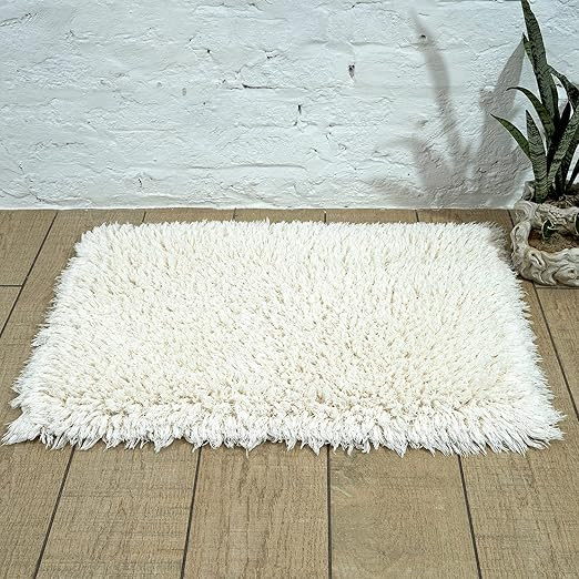 SHIKARA Organic Cotton Bathroom Rug Luxury Non-Slip Ultra Soft & Water Absorbent Bath Mat Premium... | Amazon (US)