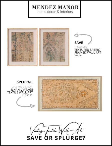 I’ve been loving the look of this vintage textile wall art from Lulu and Georgia, but what I’m not loving is the price! Can you believe this dupe from Target is less than $100?

#wallart #textiles #textileart #homedecor #dupe #decordupe

#LTKhome #LTKstyletip #LTKunder100
