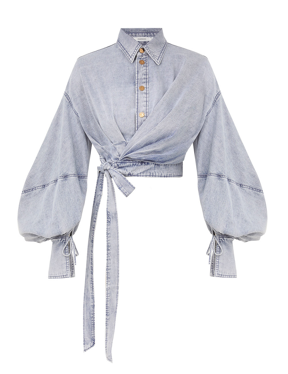 Runway        

            
    
        
            
                 Rebellion Denim Wrap Top... | ZIMMERMANN (US, CA, EU, MENA)