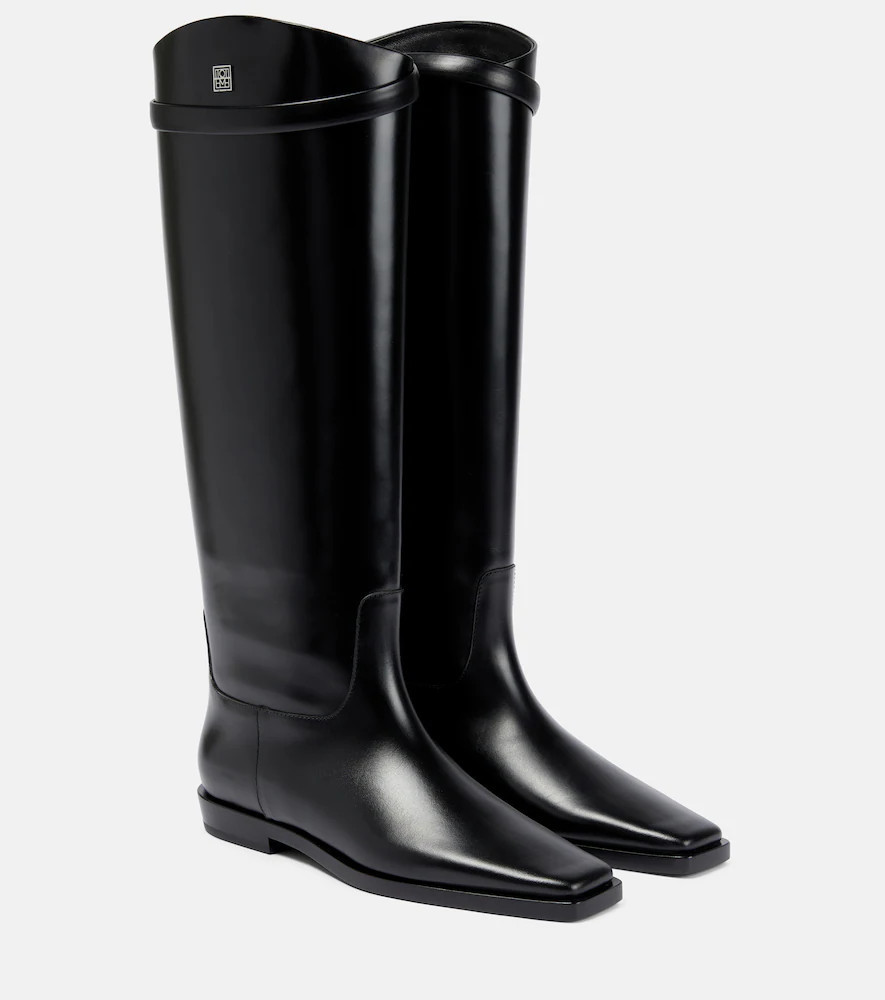 Toteme Leather knee-high boots | Mytheresa (US/CA)