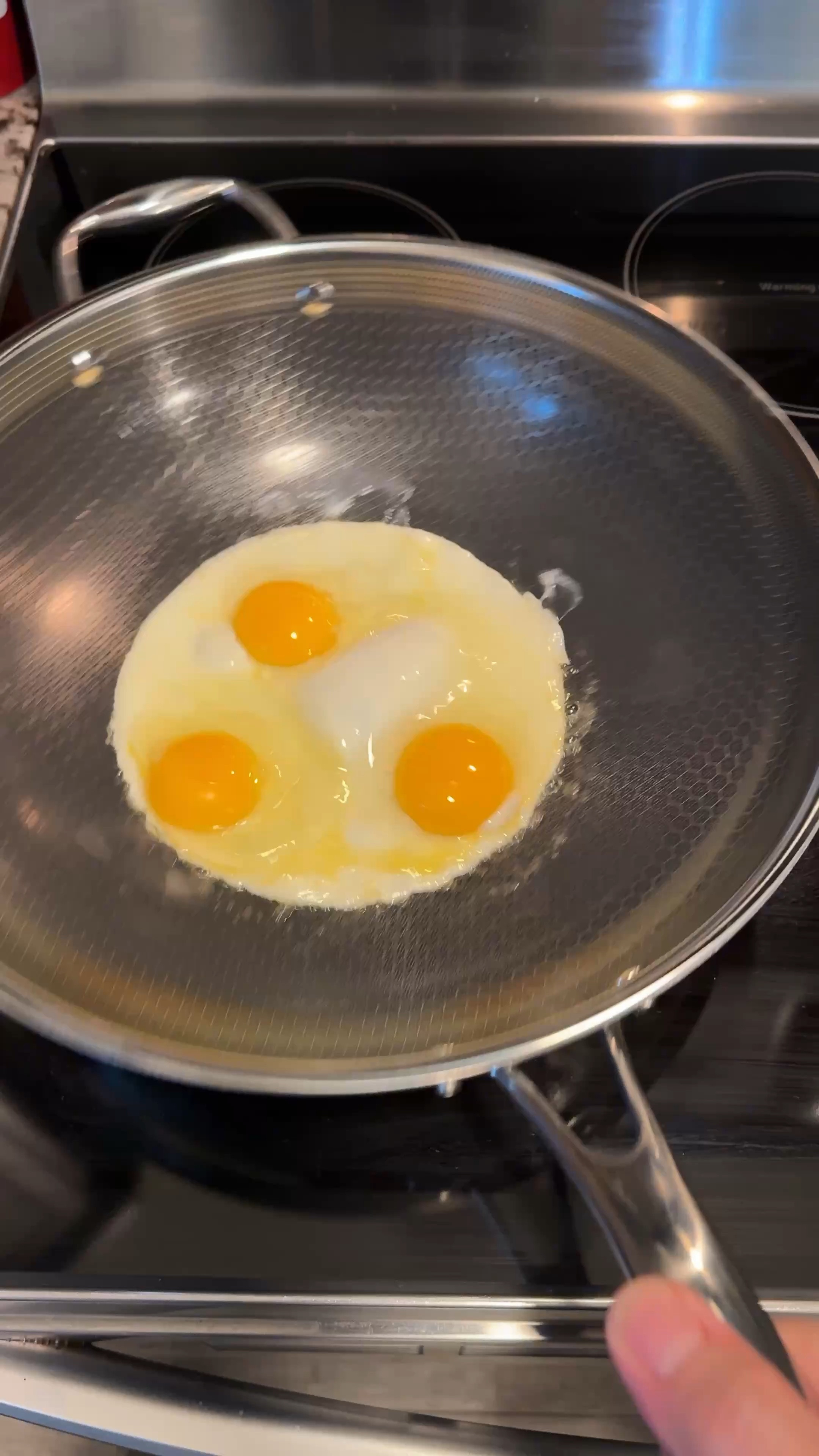 Hexclad 12 inch hybrid wok, works great with even heat and nonstick. 
#hexclad #hexcladpans #pans #cooking #kitchen

#LTKHome #LTKU