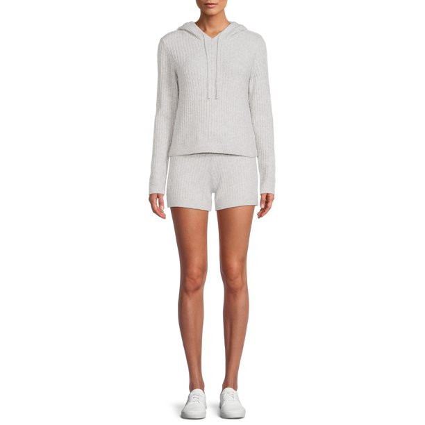 No Boundaries Juniors Matching Hoodie and Short Set - Walmart.com | Walmart (US)