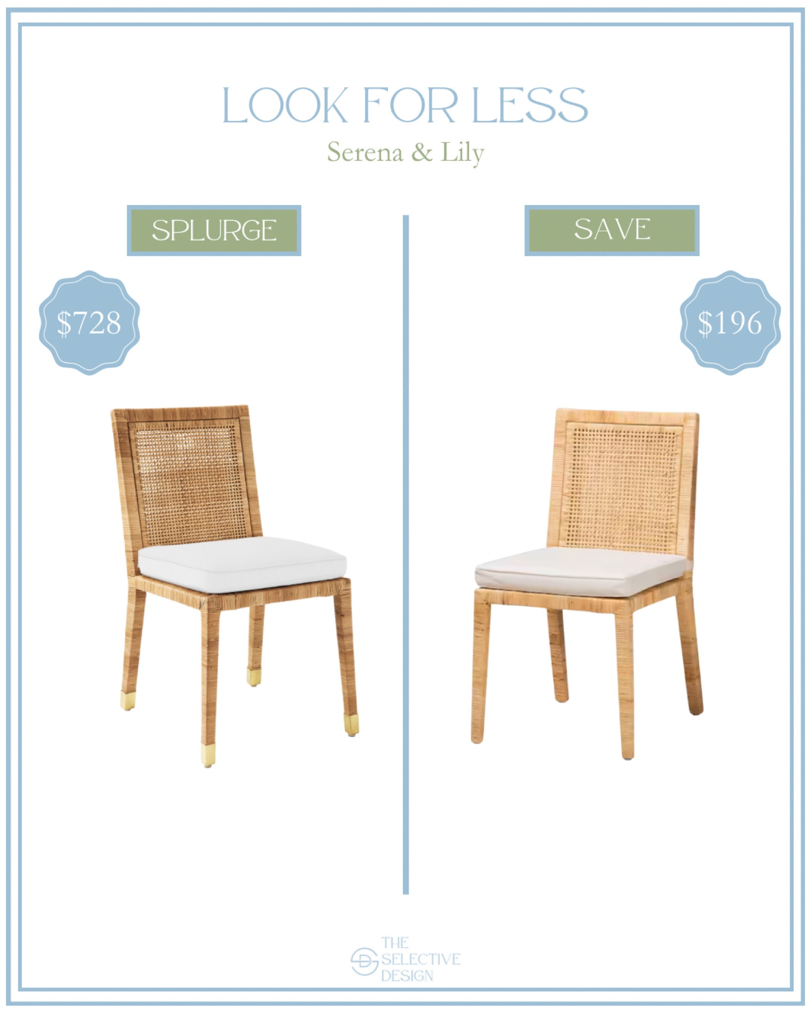 Serena and Lily look for less 👏🏼 

Home decor designer dupe, home decor dupe, home decor look for less, splurge or save, timeless affordable home decor, spot the dupe, Grandmillennial home decor, southern traditional home decor, timeless home decor, coastal home decor, affordable dining chair, rattan dining chair, woven dining chair, neutral dining chair, desk chair, side chair, coastal dining chair, kid friendly dining chair 

#LTKHome #LTKSaleAlert #LTKStyleTip