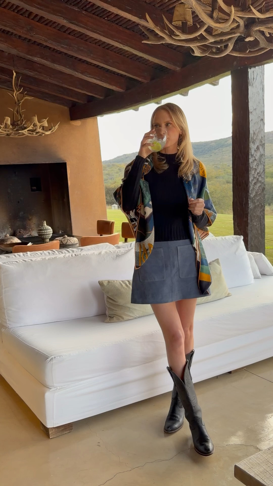 Home for the next few days! My scarf is Hermes 🫶🏻

#LTKootd #LTKTravel