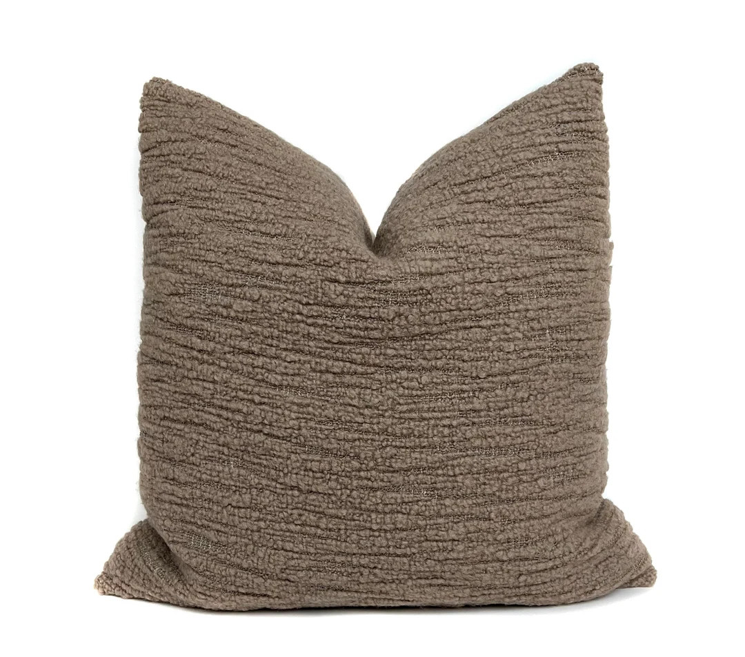 Riccardo Pillow Cover Holly Hunt Pillow Brown Designer Pillow - Etsy | Etsy (US)