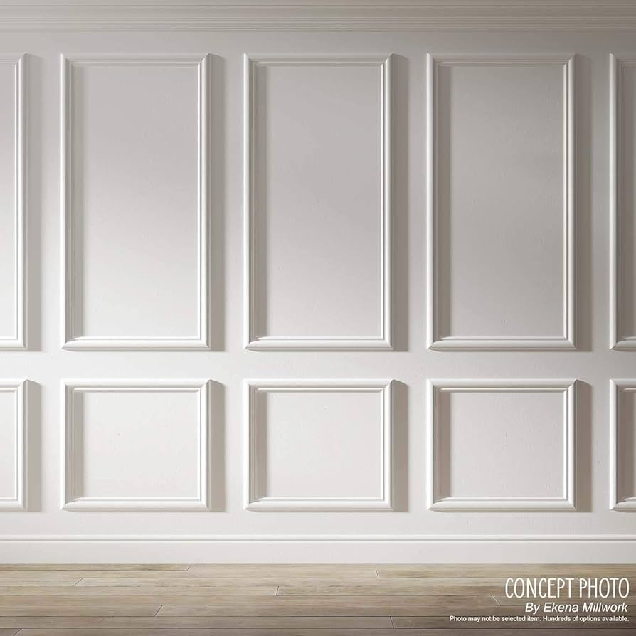 Ekena Millwork PNL20X20AS-01-CASE-4 Ashford Molded Classic Wainscot Wall Panel, 20"W x 20"H x 1/2... | Amazon (US)