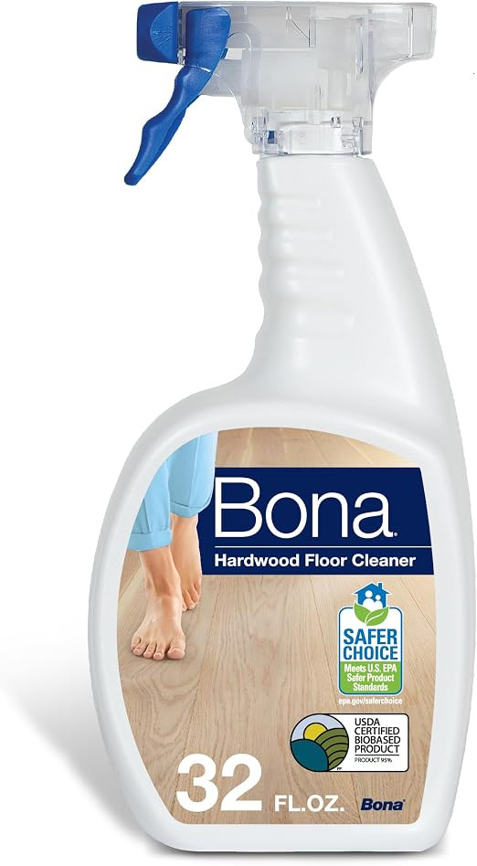 Bona Hardwood Floor Cleaner Spray - 32 fl oz - Residue-Free Floor Cleaning Solution for Wood Floo... | Amazon (US)