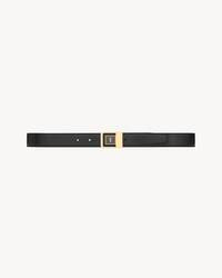 LA 66 Cinturón de piel lacada con hebilla | Saint Laurent Inc. (Global)