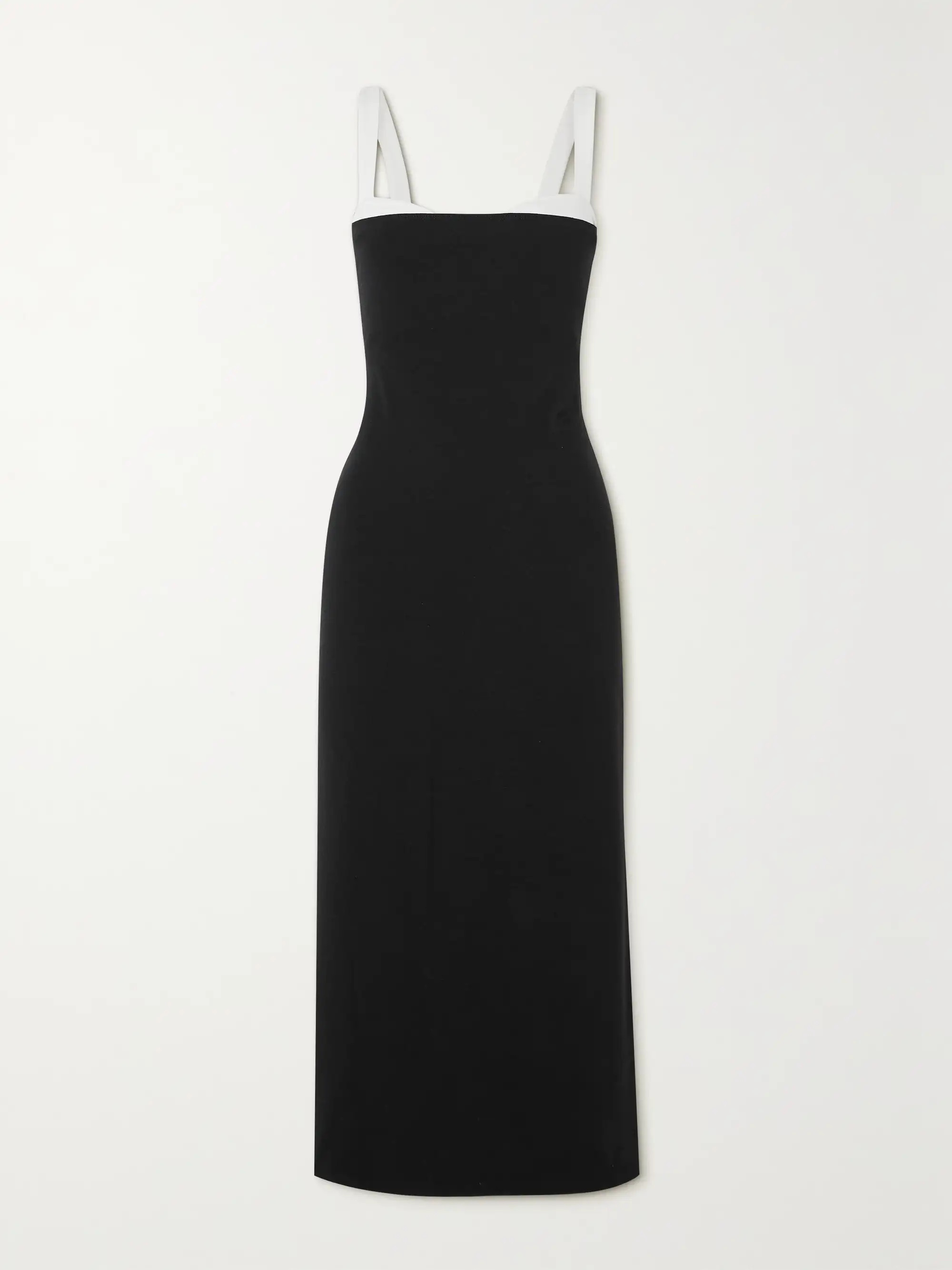 Nelle layered stretch organic cotton-jersey midi dress | NET-A-PORTER (US)
