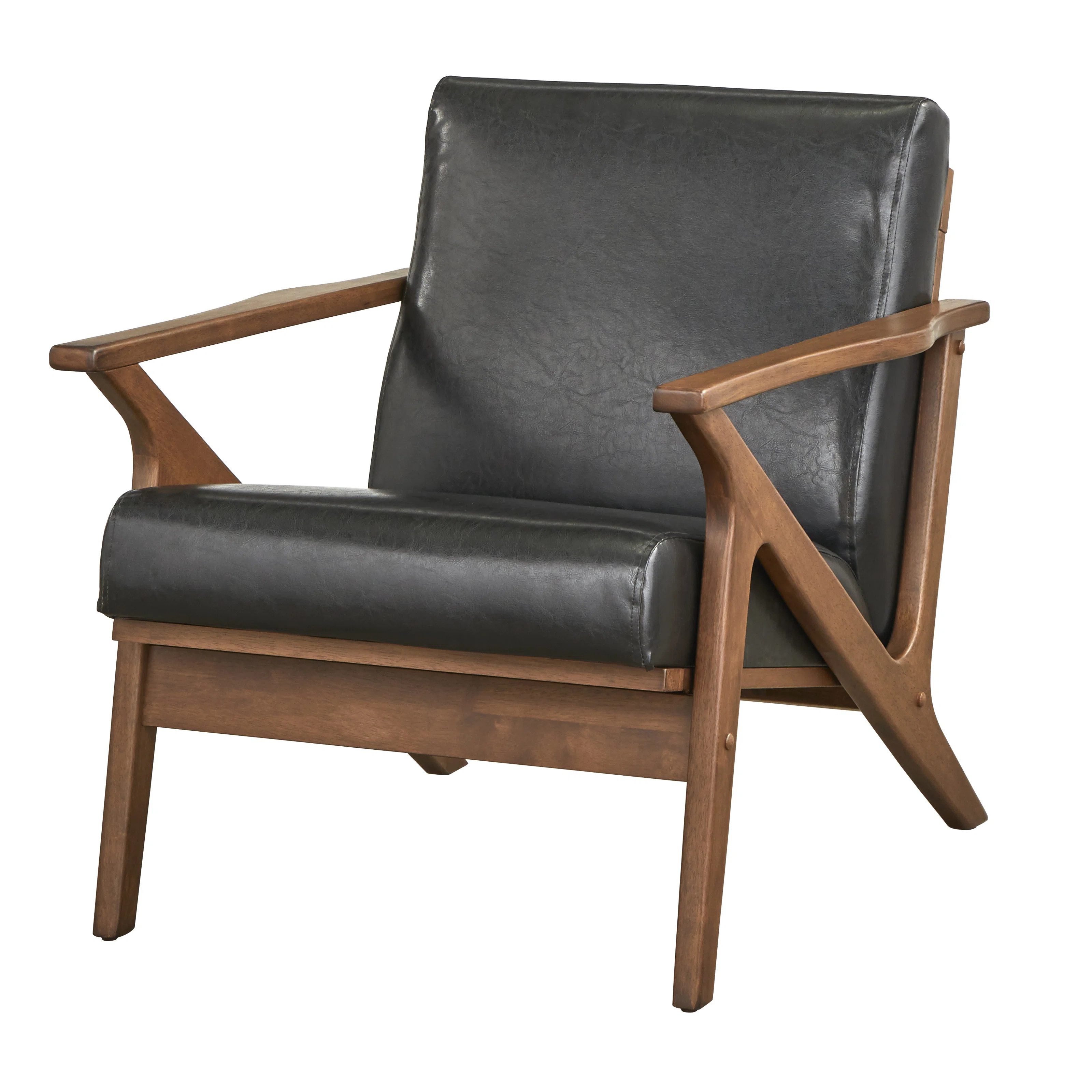 Choudhury Vegan Leather Armchair | Wayfair North America