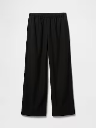 Linen-Blend Easy Wide-Hem Pants | Gap (US)