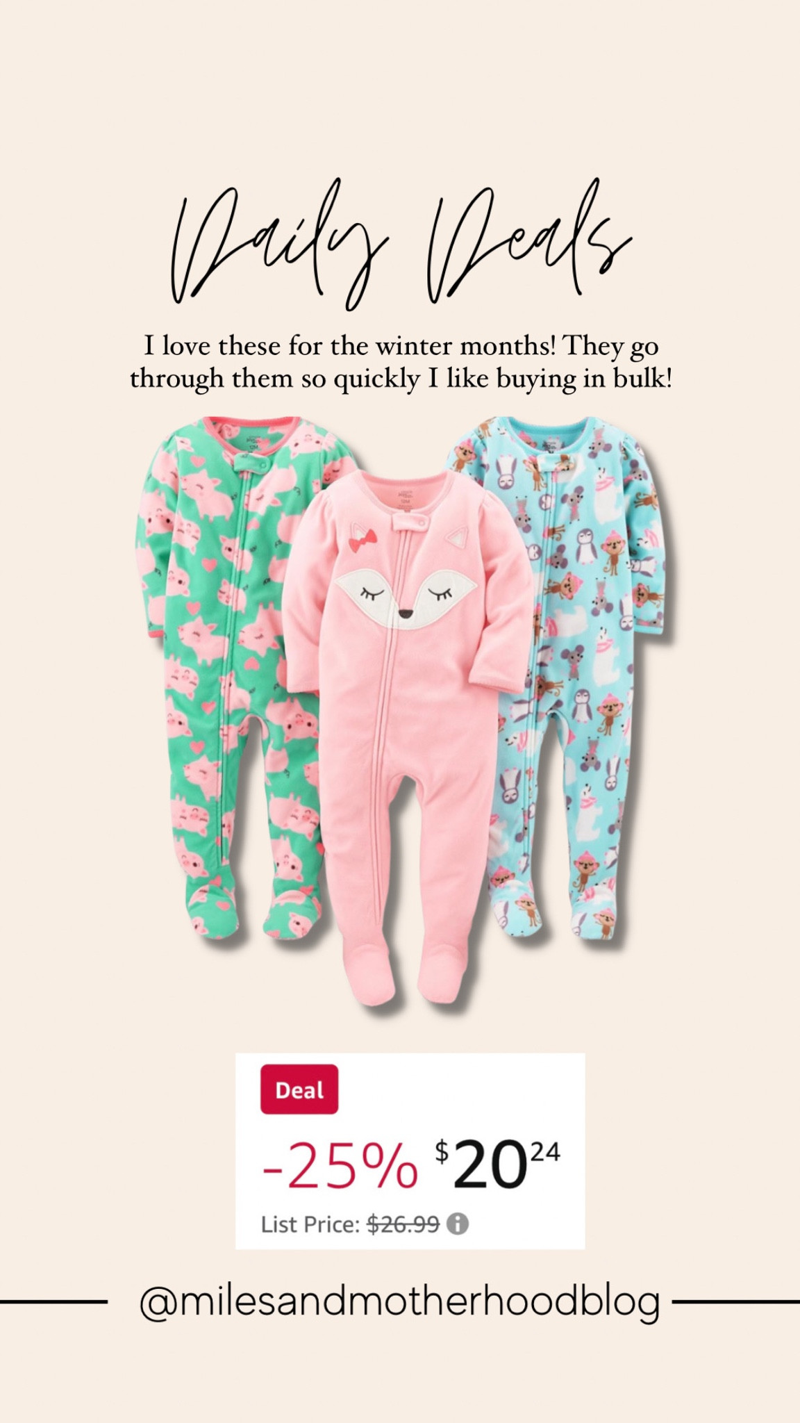 Daily Deal: Sleep and Plays, footed pajamas, toddler pajamas, kids pajamas

#LTKsalealert #LTKSeasonal #LTKkids