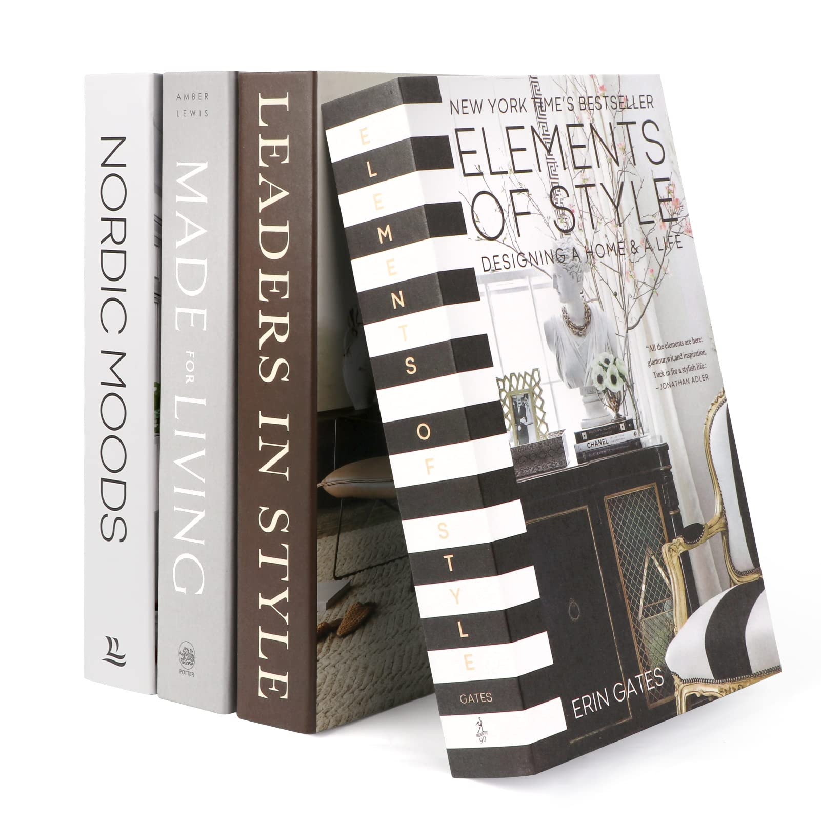 4 Pack Faux Books for Decoration, Ediactcyl Modern Fashion Decorative Books Set for Hardcover Hom... | Amazon (US)