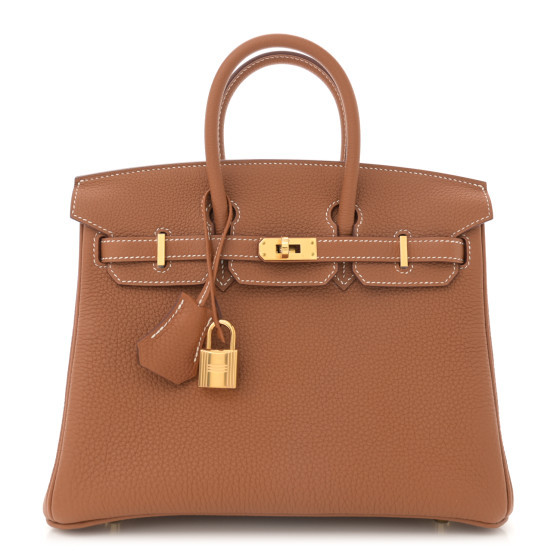 Togo Birkin 25 Gold | FASHIONPHILE (US)