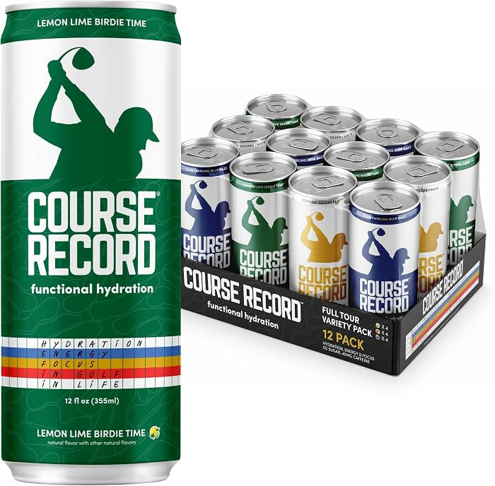Functional Hydration Drink for Golfers \u2013 COURSE RECORD Variety Pack \u2013 Electrolytes, Cal... | Amazon (US)