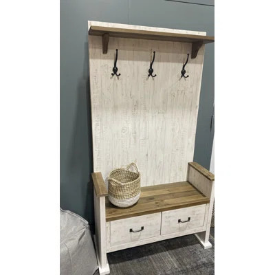 Haddox 41" Wide 2 Drawer Hall Bench | Wayfair North America