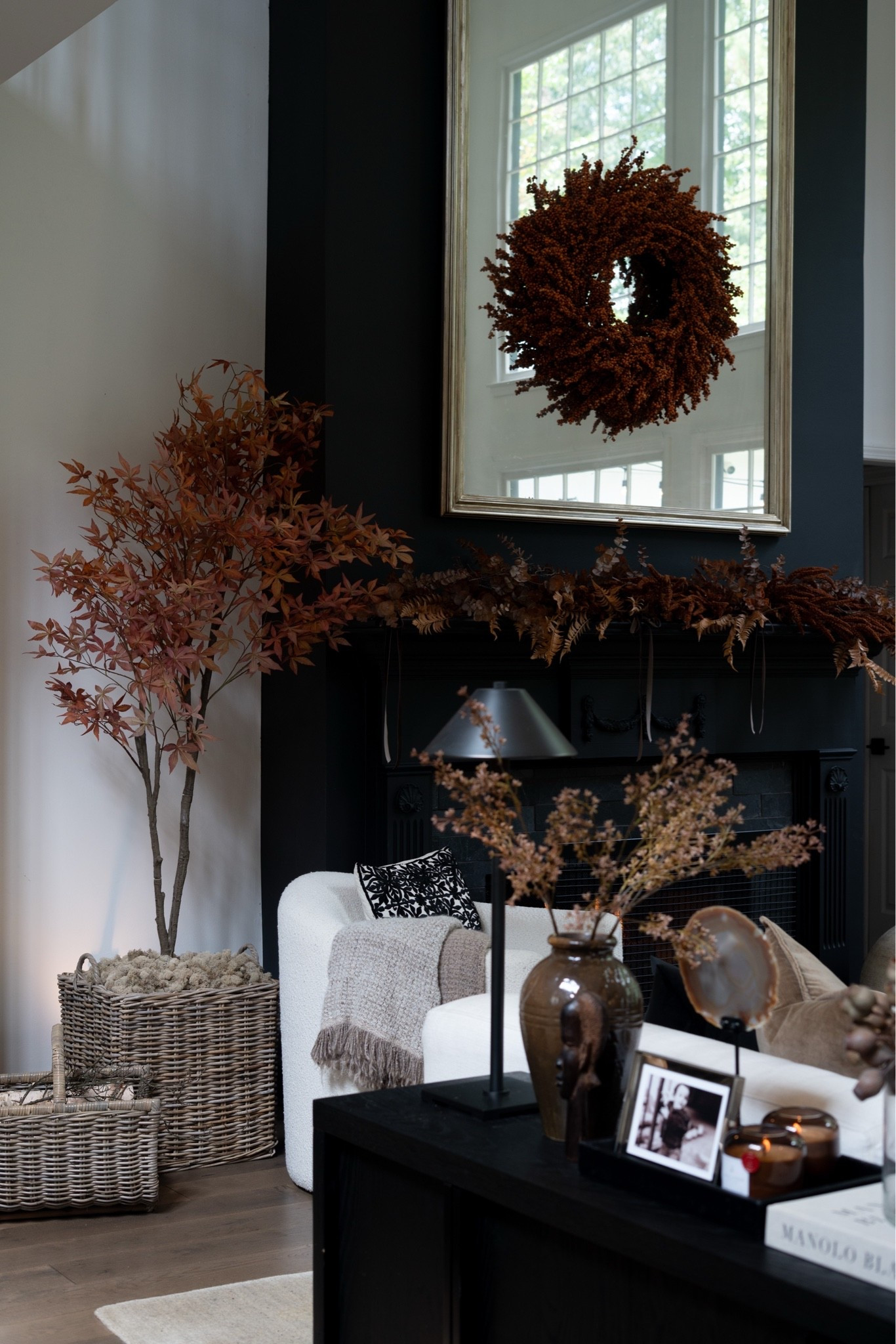 These faux maple trees are beyond words!!! I mean whaaaaa how is that not real???!! I love them in the baskets with the beige moss!

#LTKSeasonal #LTKHome #LTKSaleAlert