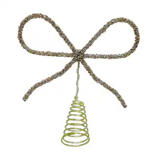 9.5" Gold Rhinestone Bow LED Tree Topper by Ashland® | Michaels Stores
