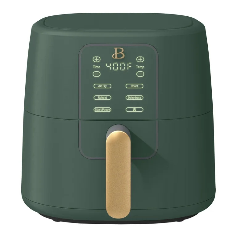 Beautiful 6qt Air Fryer with TurboCrisp Technology, EverGood Ceramic Nonstick Coating, Thyme Gree... | Walmart (US)