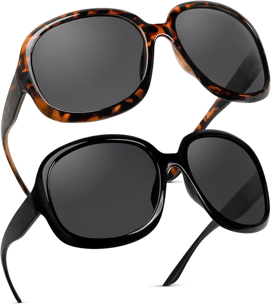 miyya Bug Eye Oversized Polarized Sunglasses Womens, Trendy Retro Sun Glasses for Women 2024, Ove... | Amazon (US)