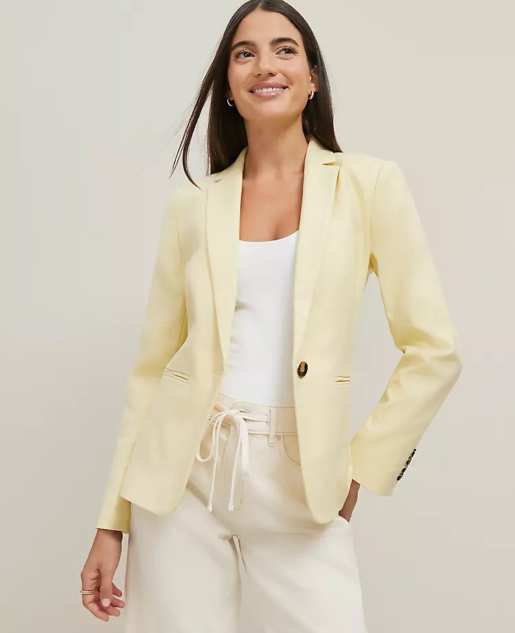 The Hutton Blazer in Doubleweave | Ann Taylor