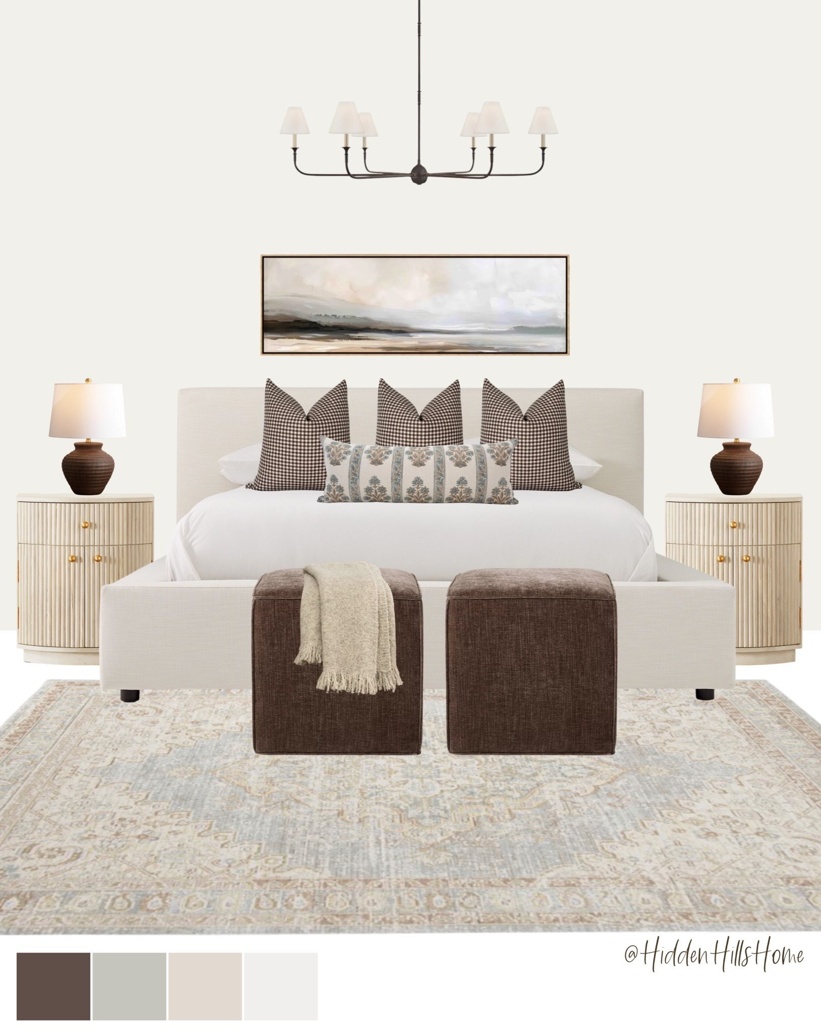 Master bedroom decor ideas, modern coastal bedroom mood board, bedding, home decor inspiration, nightstands, bedroom rug #bedroom

#LTKHome #LTKSaleAlert