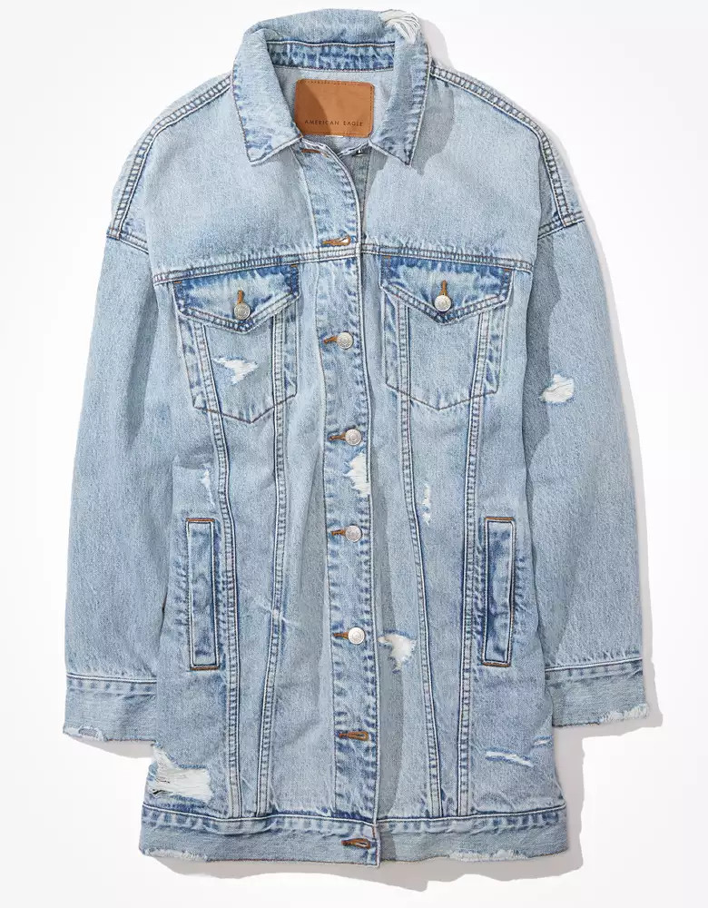 AE Denim Boyfriend Jacket | American Eagle Outfitters (US & CA)