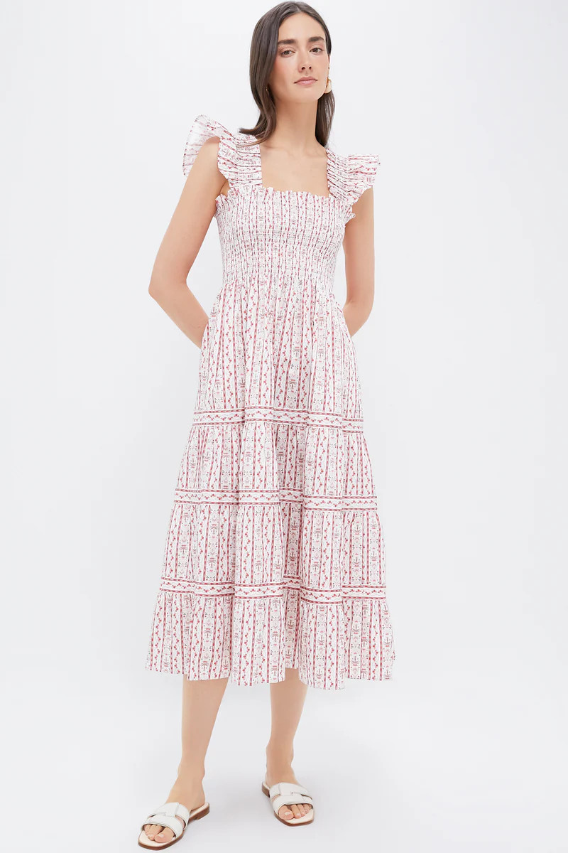 Emma Ikat Stripe Pink Multi Ellie Nap Dress | Tuckernuck (US)