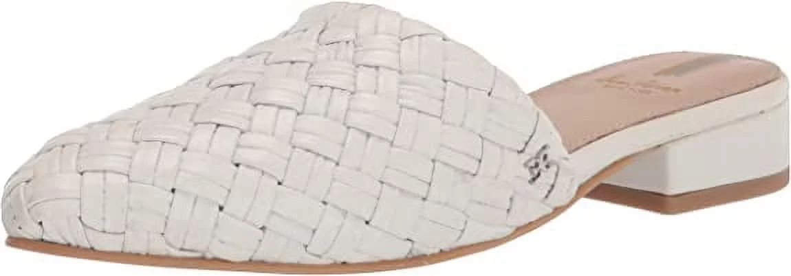 Sam Edelman Page Bright White Slip On Pointed Toe Block Heel Woven Fashion Mules (Bright White, 6... | Walmart (US)