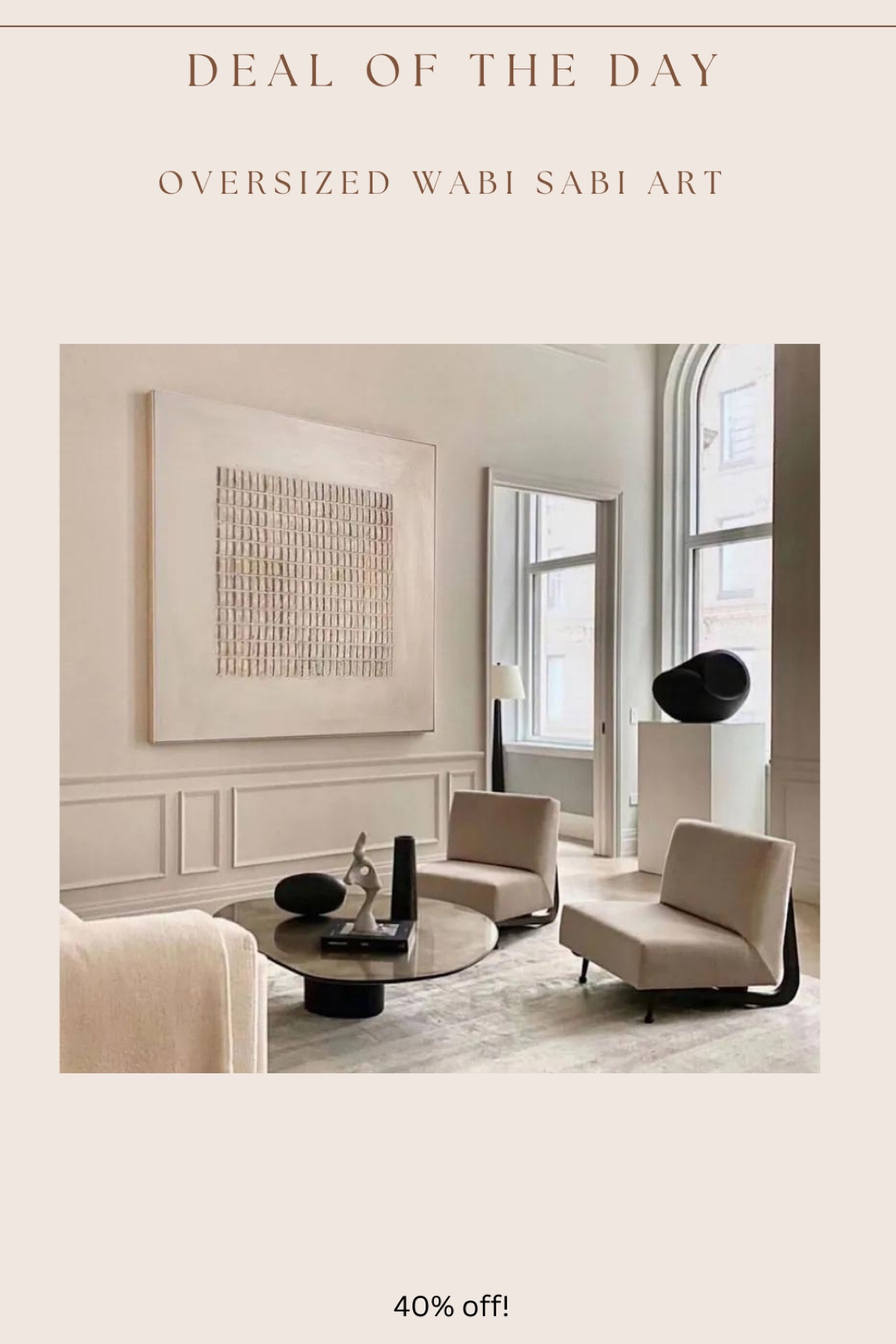 If you’ve been looking for an oversized neutral art piece, this one is on sale!! Comes in many sizes. 

Compare to art that’s $2200-$4000!

#LTKsalealert #LTKhome