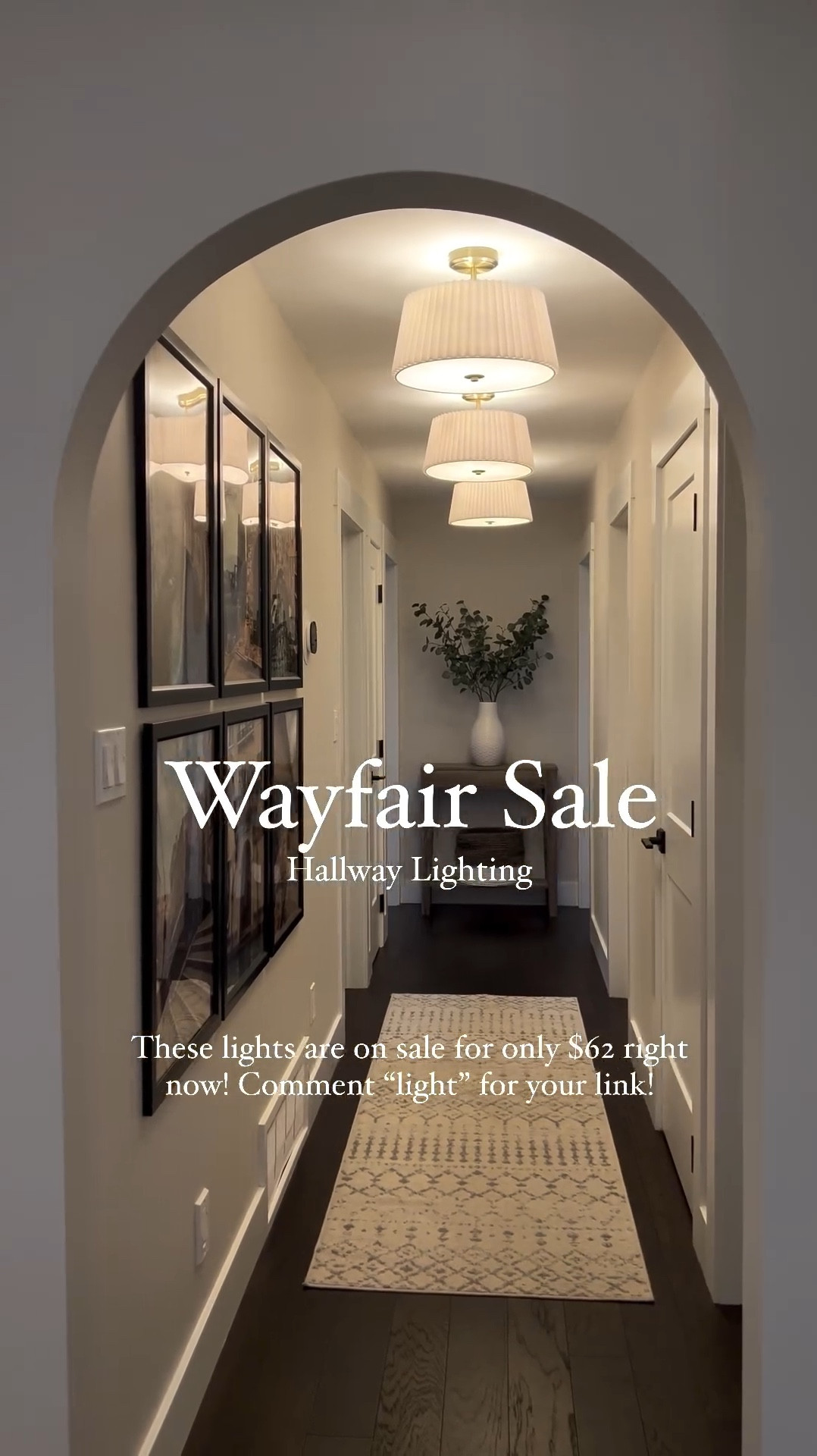 My favourite hallway lights are on sale right now at @wayfair !! They’re only $62 which is insane!!

🛒 Comment “light” for your link! Or shop all my home favourites on my @shop.ltk page in my bio! 

Be sure to follow along @keirashomecollective for more great finds on a budget! 🤎

Pendant lights
White lighting
Black lights
Gold lights
Flush mouth light
Pendant 
Island lights
Living room lights 
Bedroom lights 

#wayfair #wayfairfinds #wayday #lightingideas #hallwaylighting #hallwaylight #pendantlights #hallwayinspo

#LTKhome #LTKsalealert #LTKfindsunder100