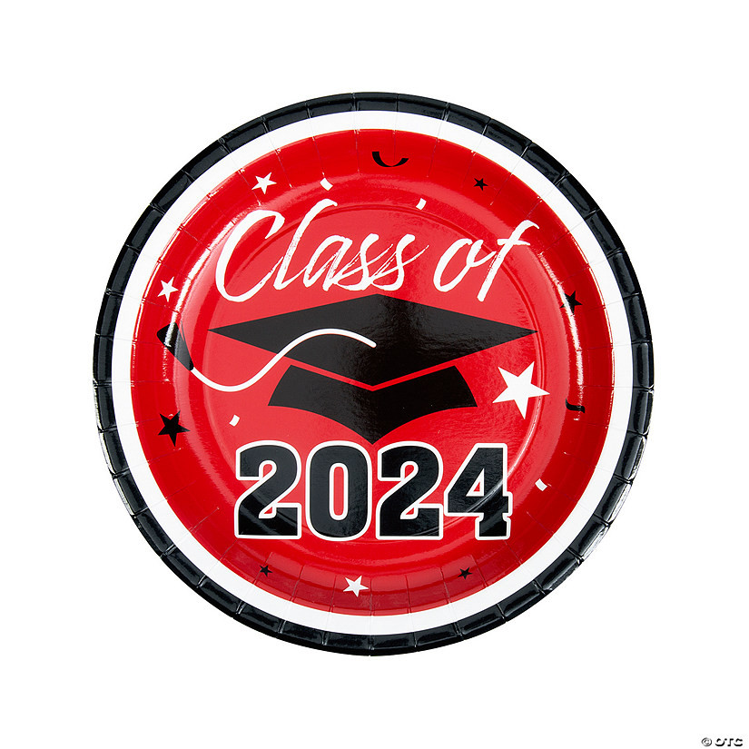 Class of 2024 Paper Dinner Plates - 25 Ct. | Oriental Trading Company