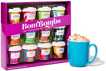 BomBombs, Hot Chocolate Mix Gift Set with Mini Cup Packaging, Dessert Flavors Include Peppermint,... | Amazon (US)