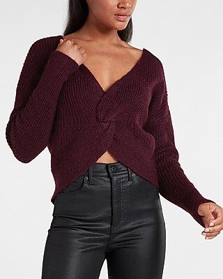Twist Front Sweater | Express