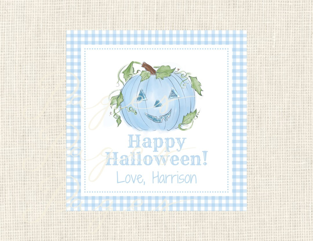 Watercolor Halloween Tags / Kids Tags for Halloween Treat Bags | Etsy (US)