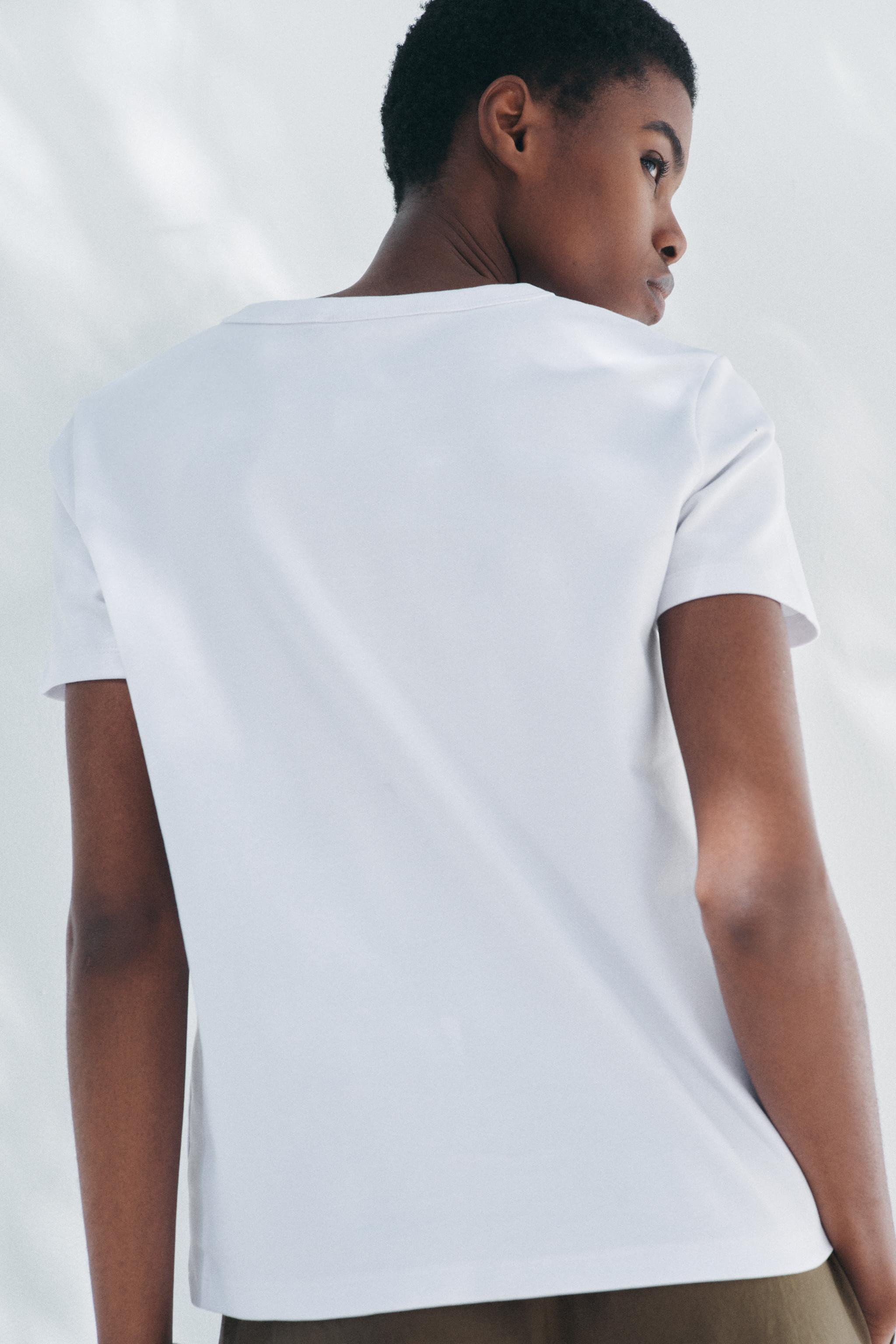 INTERLOCK SHORT SLEEVE T-SHIRT | Zara US