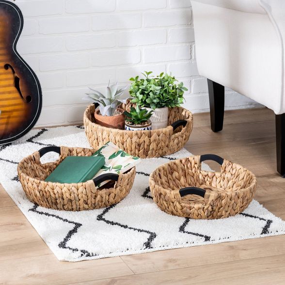 Honey-Can-Do 3pc Round Natural Baskets | Target