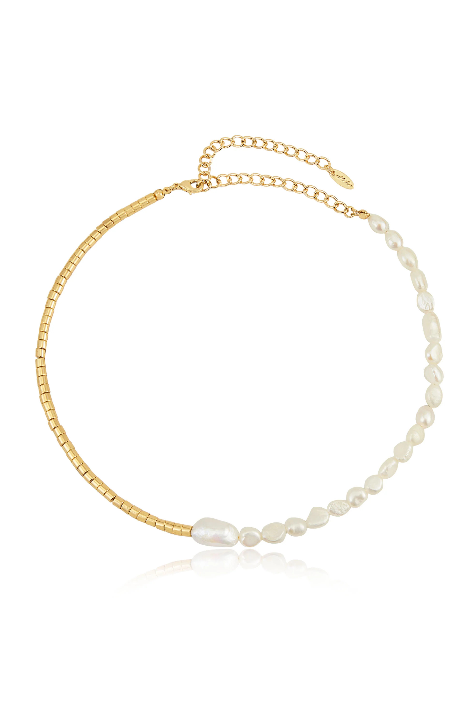 Mixed Up Freshwater Pearl Beaded Necklace | Ettika