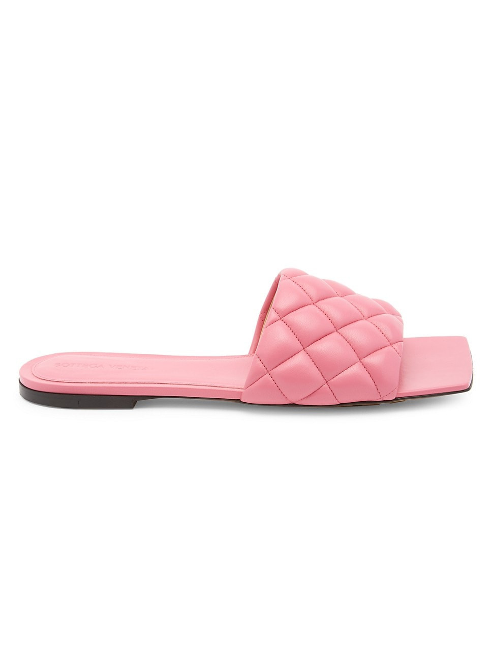 Padded Leather Flat Sandals | Saks Fifth Avenue