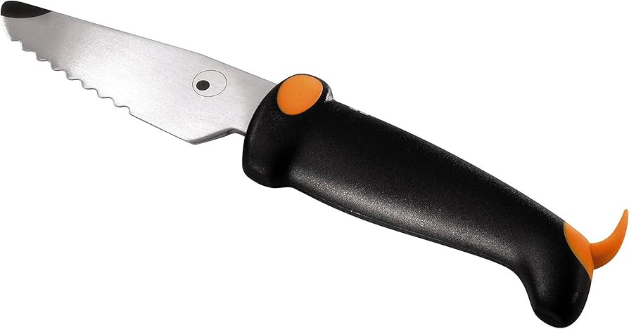 Kuhn Rikon Children's Blade KinderKItchen Dog Knife, Serrated, 6", Black | Amazon (US)